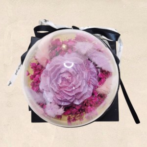 Flower Box με αρωματικό λουλούδι, αποξηραμένα άνθη και συρτάρι με γλυκές λιχουδιές