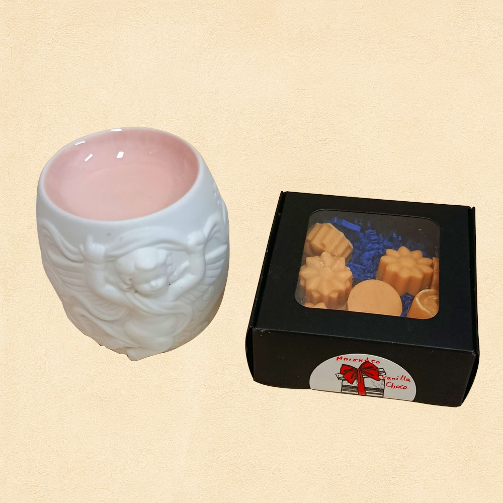 Angels Καυστήρας και 10 τεμάχια Waxmelts Angels Καυστήρας και 10 τεμάχια Waxmelts