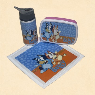 Παιδικό Σχολικό Σετ Bluey (Lunchbox, Παγούρι & Πετσέτα Φαγητού) Παιδικό Σχολικό Σετ Bluey (Lunchbox, Παγούρι & Πετσέτα Φαγητού)