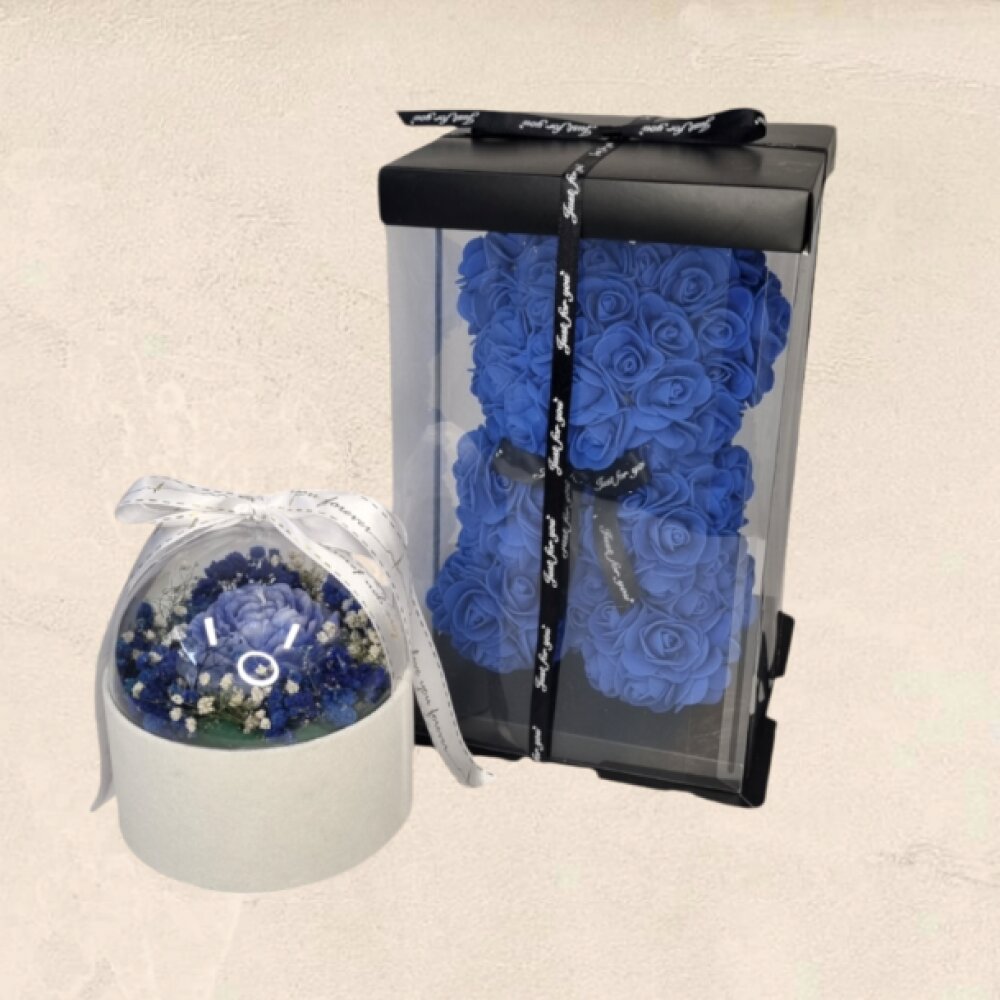 Flower Box & Rose Bear με Αρωματικά Κεριά και Τριαντάφυλλο Flower Box & Rose Bear με Αρωματικά Κεριά και Τριαντάφυλλο