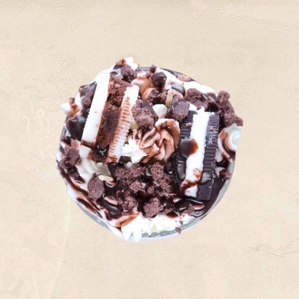 Αρωματικά κεριά Oreo Dream με άρωμα σοκολάτας και μπισκότου σε γυάλινο ποτήρι Αρωματικά κεριά Oreo Dream με άρωμα σοκολάτας και μπισκότου σε γυάλινο ποτήρι