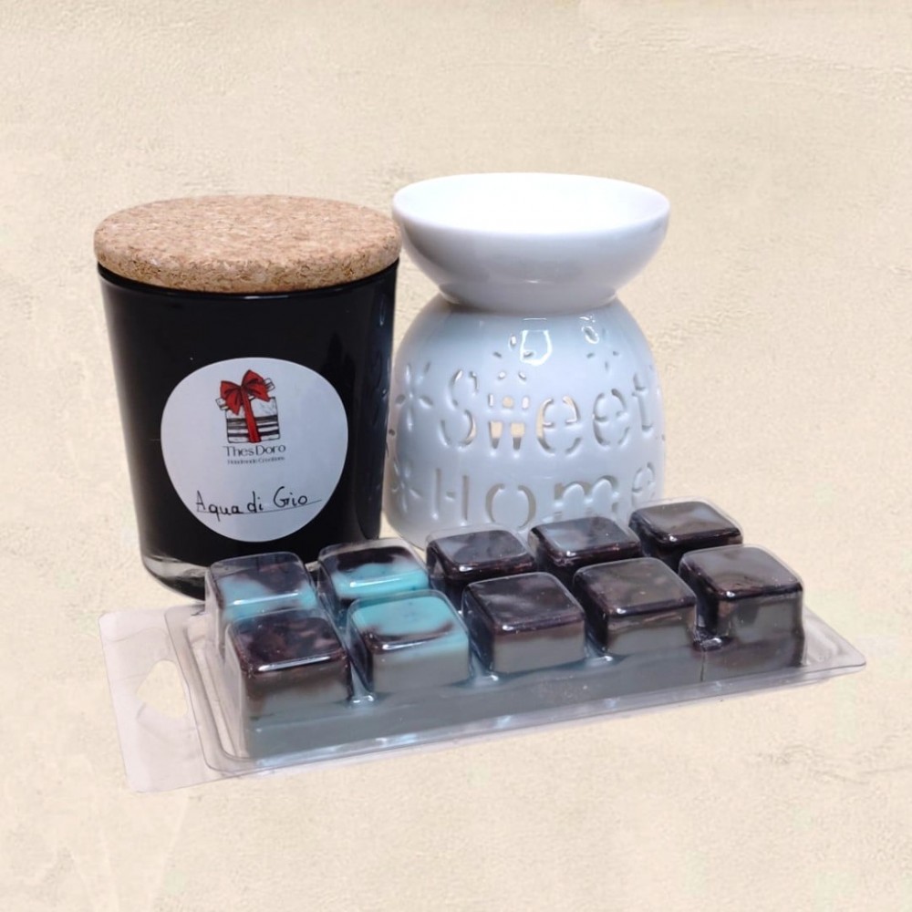 Καυστήρας Wax Melt Sweet Home | Αρωματιστής & Κερί Σόγιας Aqua Di Gio Καυστήρας Wax Melt Sweet Home | Αρωματιστής & Κερί Σόγιας Aqua Di Gio