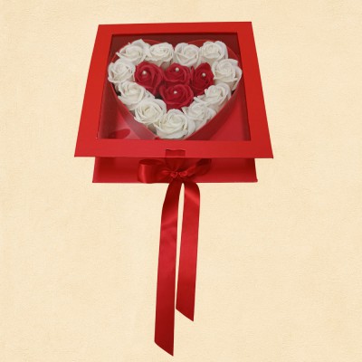 Red Heart Flower Box