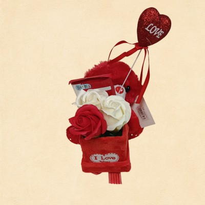Red Flower Bear