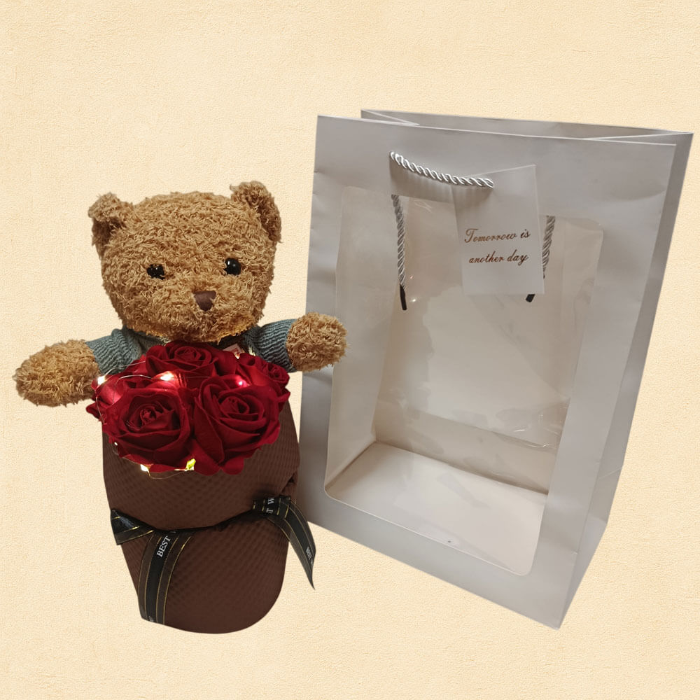 Red Roses Teddy Bear Red Roses Teddy Bear