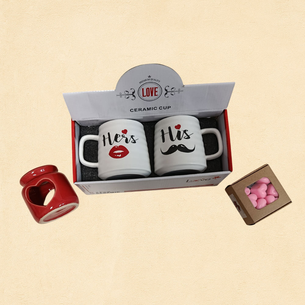 Sweethearts Couple Cups & Melts - Σετ His & Hers με Wax Melts Sweethearts Couple Cups & Melts - Σετ His & Hers με Wax Melts